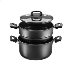 Conjunto de Panela para Cozimento a Vapor 3L Antiaderente Alças e