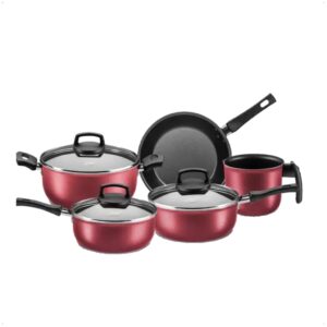 Conjunto de Panelas Antiaderente Baque Antitérmico Safira Cereja 5