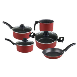 Conjunto de Panelas Antiaderente Copacabana Eirilar Vermelho 5 Peças