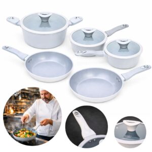 Conjunto de Panelas Black+Decker 5 Peças com Revestimento Cerâmico
