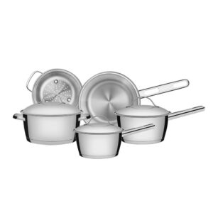 Conjunto De Panelas Em Aço Inox 5pcs Linha Allegra Tramontina
