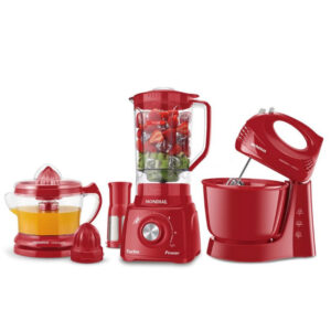 Conjunto Especial KT-105-R Espremedor Premium Batedeira Prática