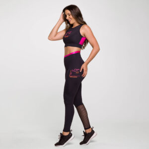Conjunto Fitness Feminino para Academia Treinar Poliamida Premium Top