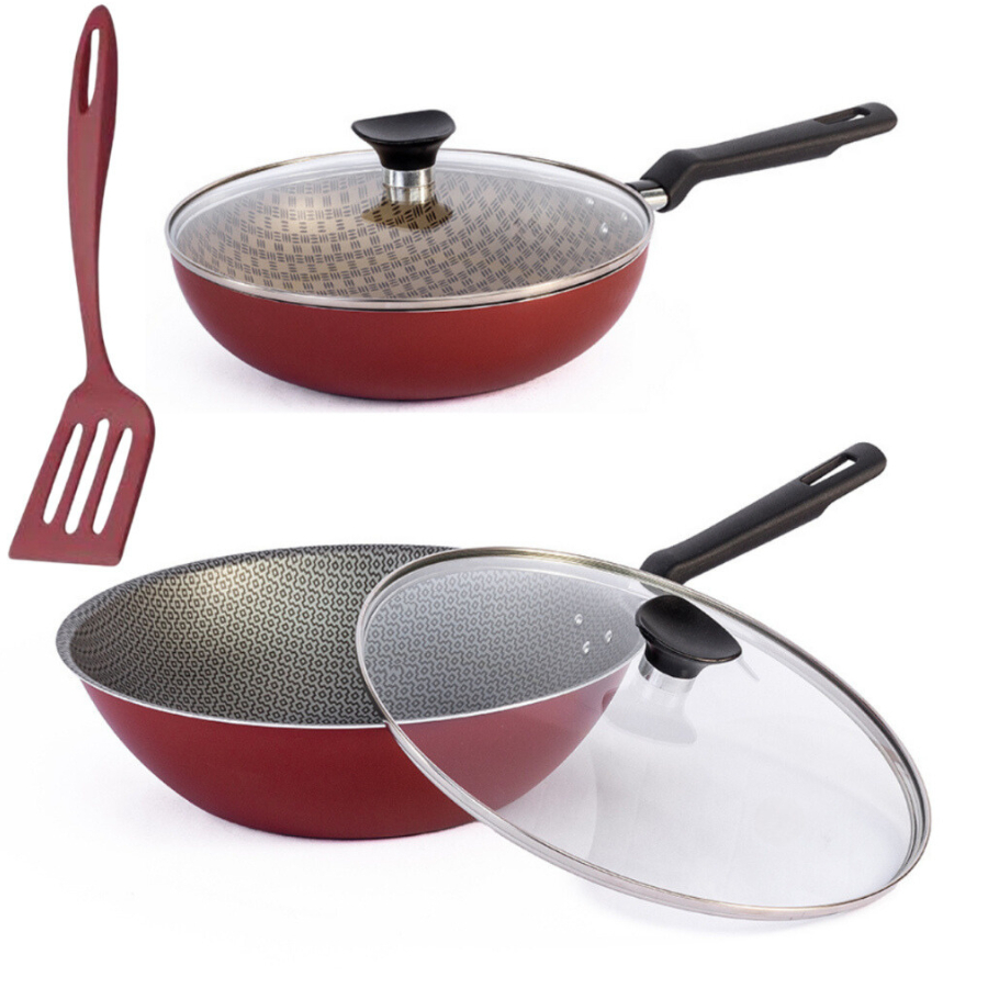 Conjunto Kit 2 Peças Frigideira Funda Antiaderente Tramontina 24Cm e