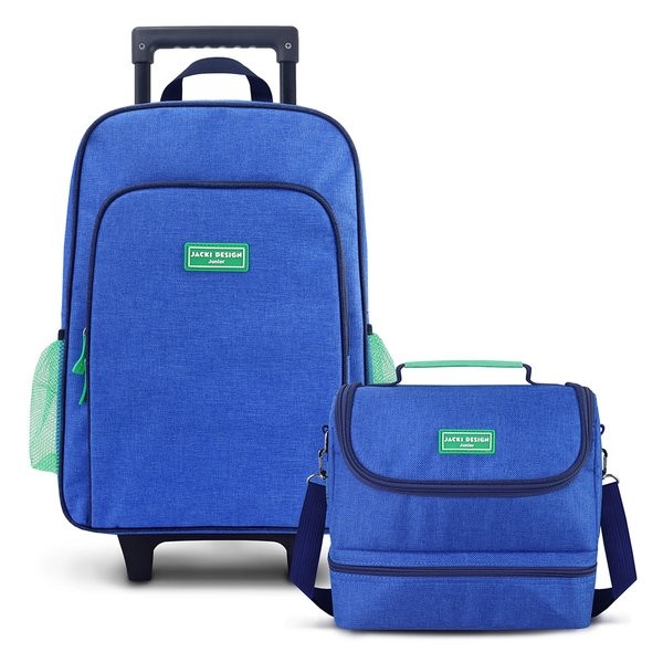 Conjunto Mochila com Rodinhas Junior e Lancheira Térmica Jacki Design — Bolsas e Mochilas