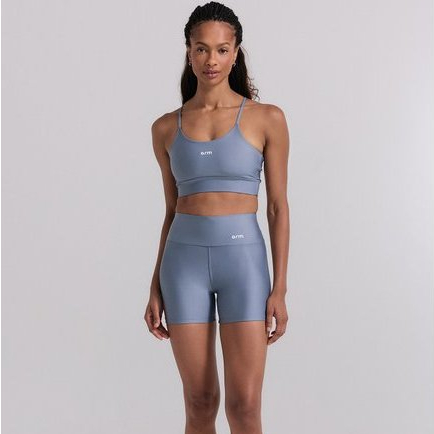 Conjunto Para Academia Short PowerSlim +Top Alça Digital Graphite