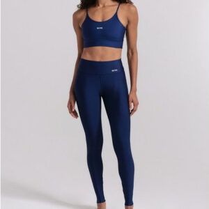 Conjunto Para Academia, Treino, Corrida Legging Top Marinho