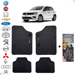 Conjunto Tapete Bordado VW Volkswagen Aromatizante Perfume Quasar