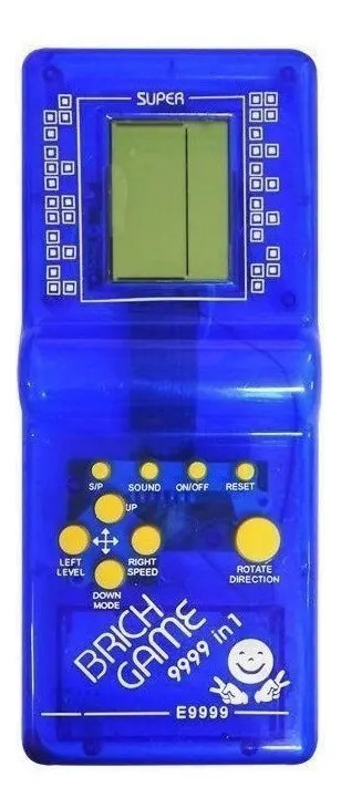 Console Portátil Brick Game 9 em 1 Tela 3'' Azul-Transparente — Games