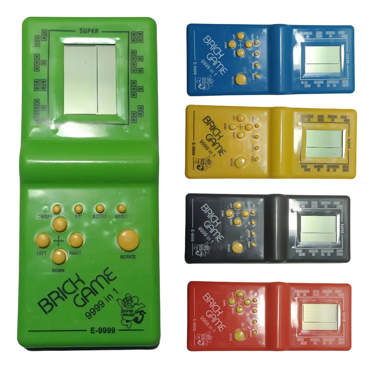 Console Portátil Brick Game 9 in 1 com 9 Jogos Tetris Verde — Games