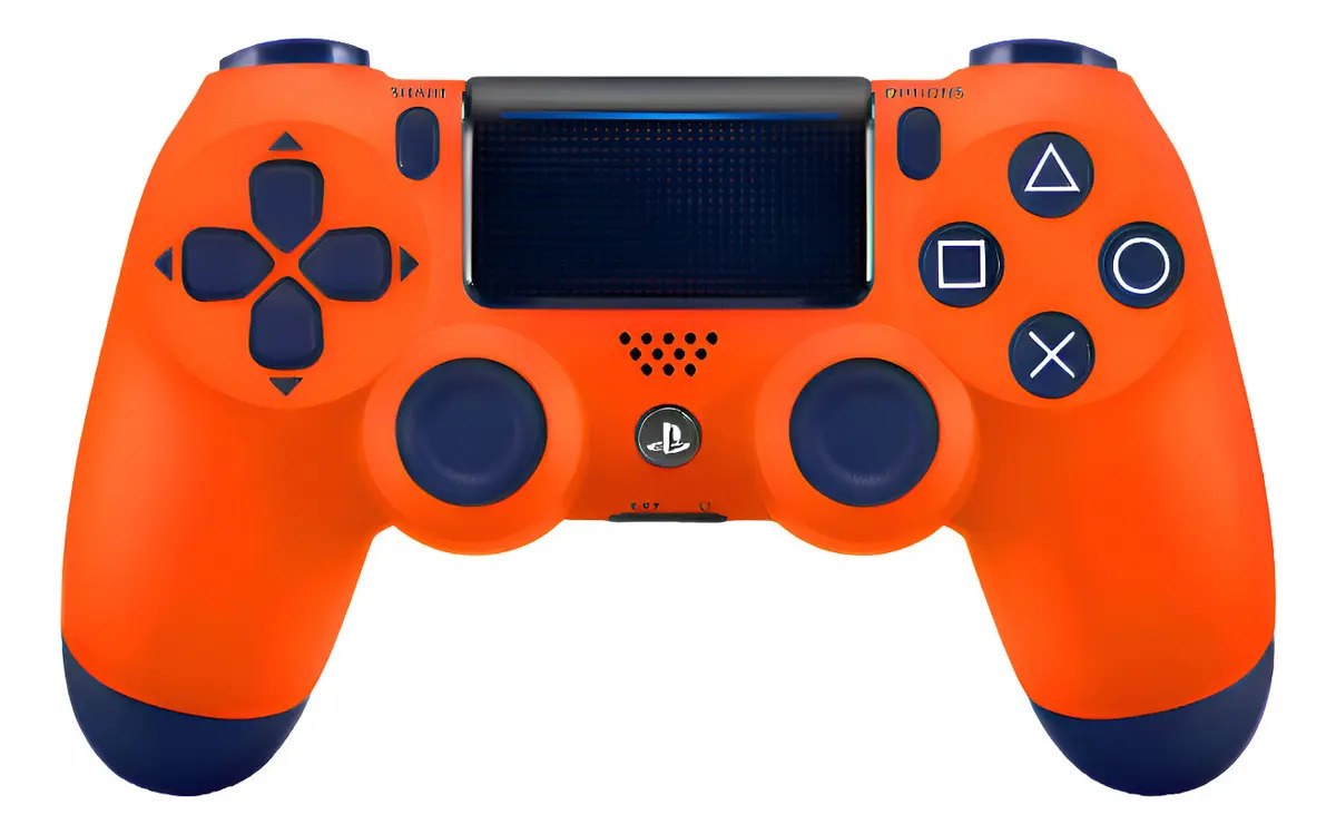 Controle Dualshock 4 Compatível Ps4 Pc Gamer Bluetooth Cor Laranja
