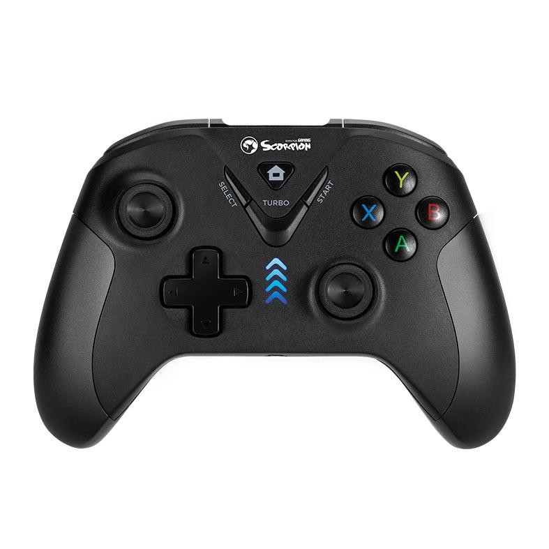 Controle Gamer Marvo Pact 40, PS4 Ios Windows Android, Preto