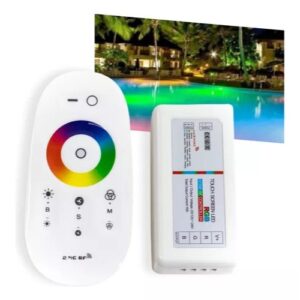 Controle Rgb Touch Wireless Luminária Refletor Piscina