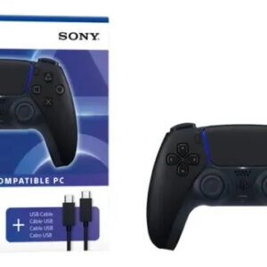 Controle Sem Fio Dualsense Midnight Black Usb Para Pc