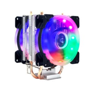 Cooler Fan LED RGB Processador Cpu Intel Amd 2100rpm Knup