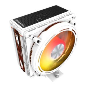 Cooler Para Processador Aigo DarkFlash E400, Argb, 120mm, Branco