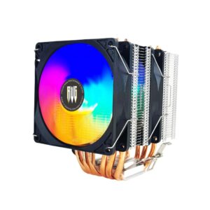 Cooler para Processador Fan Duplo 2100RPM 4 Pinos Intel Amd Rolamento