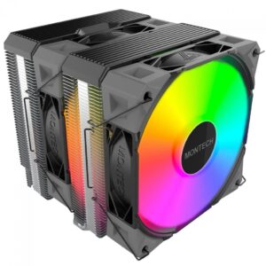 Cooler para Processador Montech Argb, 120mm, Intel-AMD, Pwm, Preto