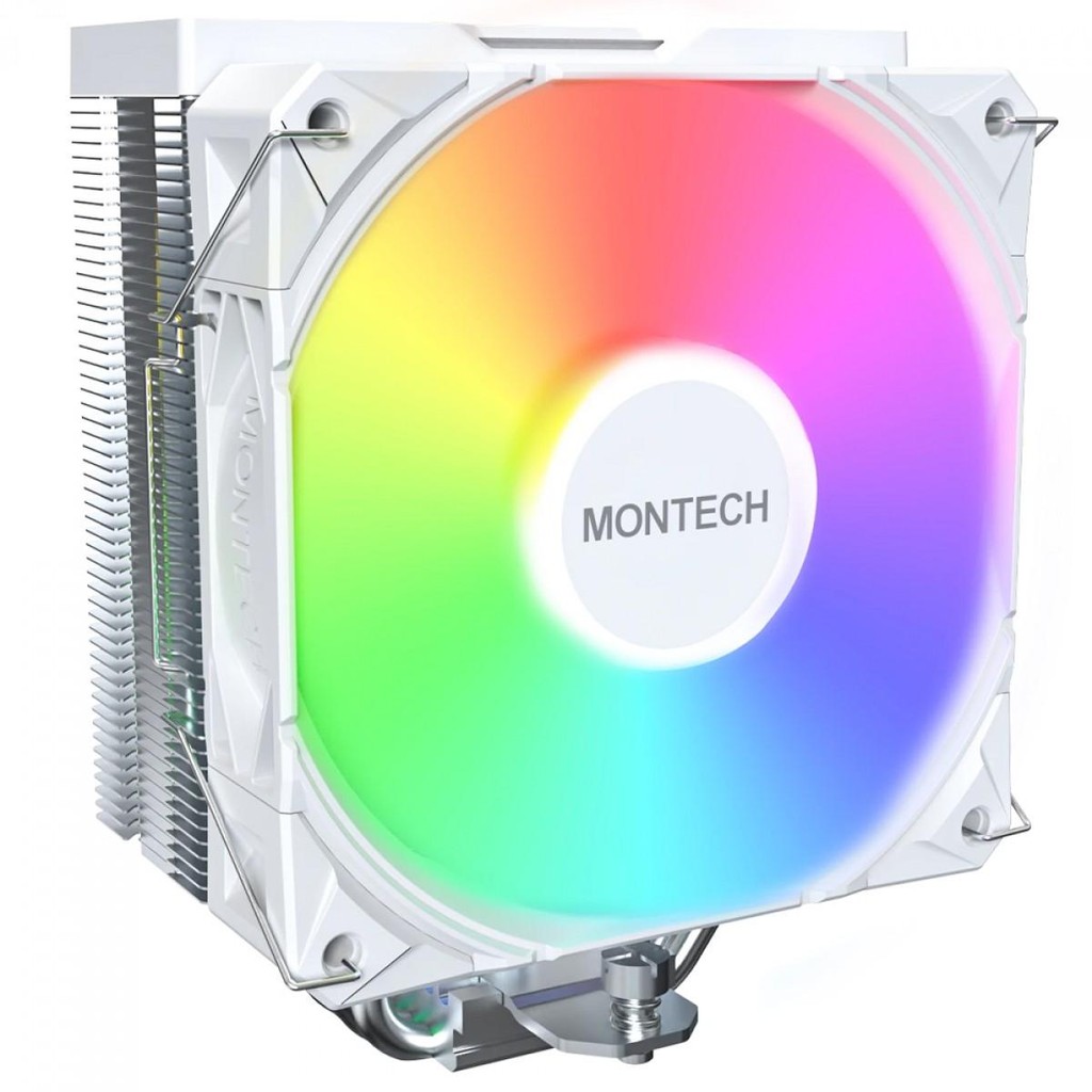 Cooler para Processador Montech Argb White, 120mm, Intel-AMD, Branco — Informática
