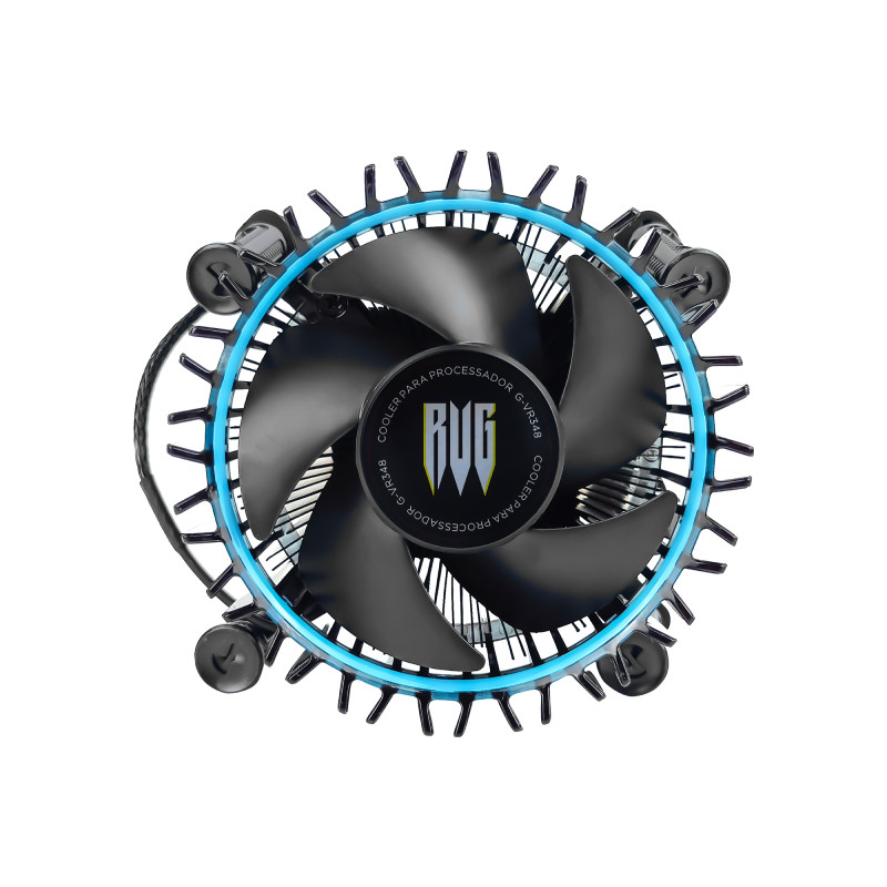 Cooler Processador Cpu 4 Pinos Compatível Intel 80mm 2500rpm Revenger — Informática
