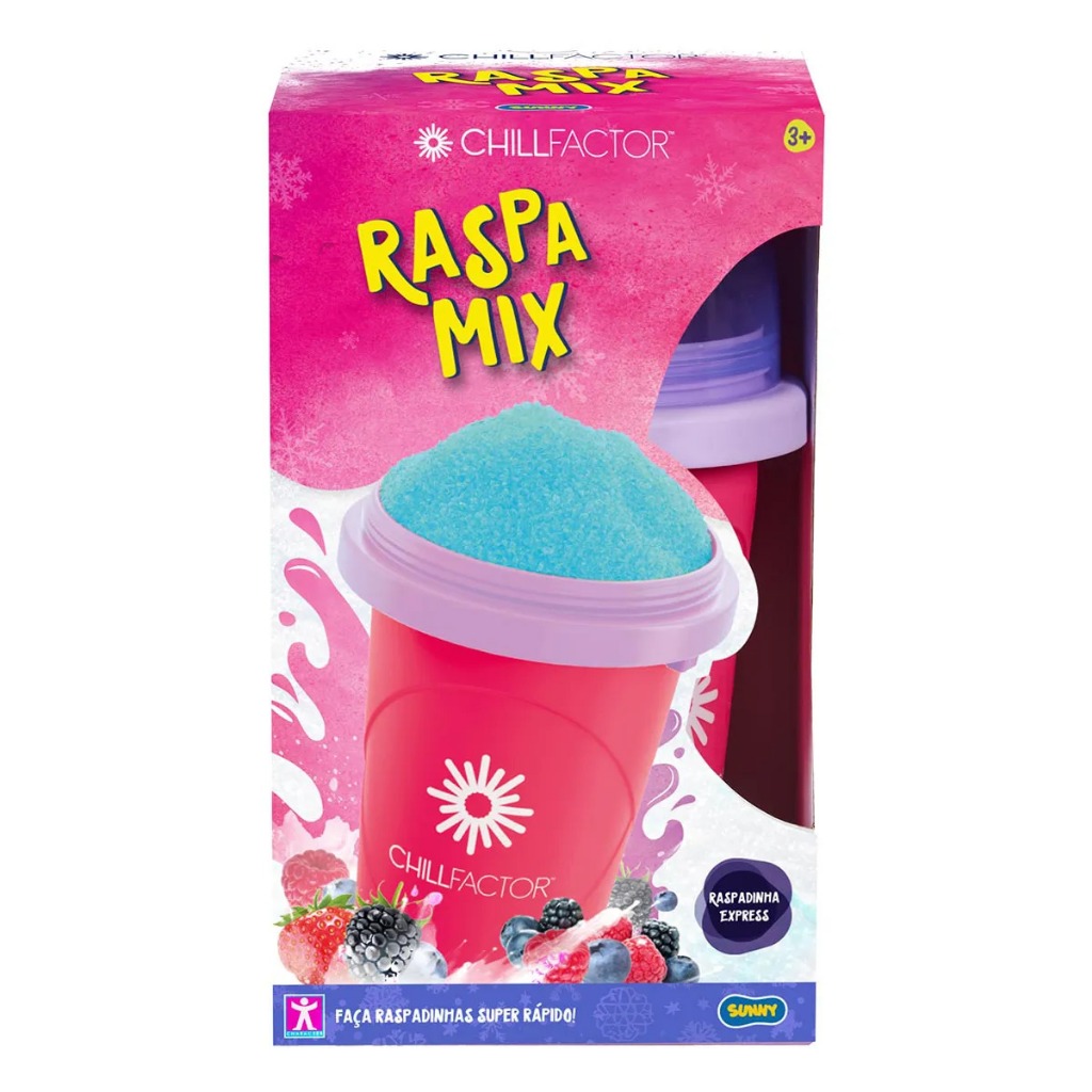 Copo Raspa Mix Frutas Pink Raspadinha Chill Factor Sunny Brinquedos