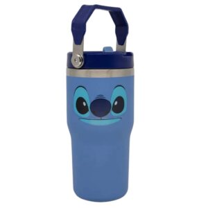 Copo Térmico Azul Infantil Tumbler Hanger 650ml Stitch Zona Criativa