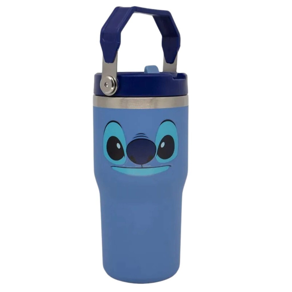 Copo Térmico Azul Infantil Tumbler Hanger 650ml Stitch Zona Criativa — Cozinha e Utensílios