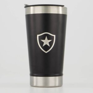 Copo Térmico Botafogo C Abridor 473ml Preto — Cozinha e Utensílios