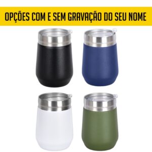 Copo Térmico Cuia Bloom para Tereré Wisky Caipirinha Chá Café 320ml