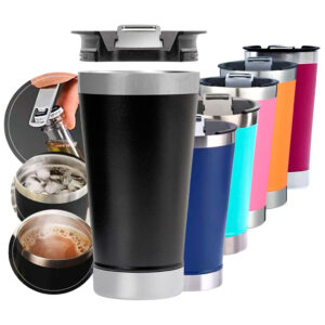Copo Térmico De Inox Premium Bebidas Gelada e Quente Com Tampa e