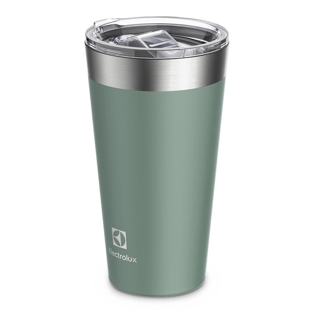 Copo Térmico Electrolux 560ml Verde Sense com Tampa Hermetica — Cozinha e Utensílios