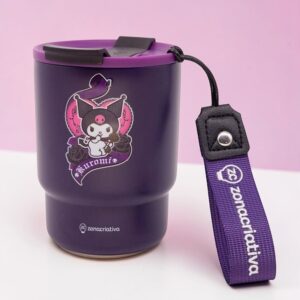 Copo Térmico To Go Kuromi Hello Kitty 400ml 1 unidade Zonacriativa