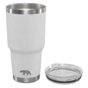 Copo Térmico Tumbler Qgk 887ml Branco com Tampa