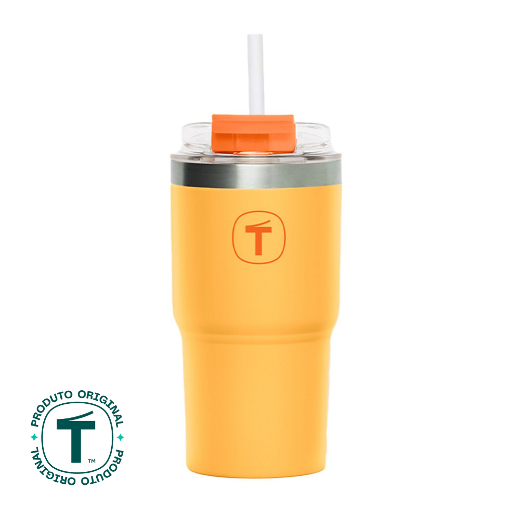 Copo Térmico Tupperware Big T com Canudo 630ml — Cozinha e Utensílios