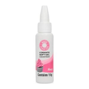 Corante Soft Gel Rosa Boneca 15g 1 unidade Mago Rizzo
