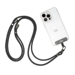 Cordão Para Smartphone i2GO Nylon Premium Preto e Cinza