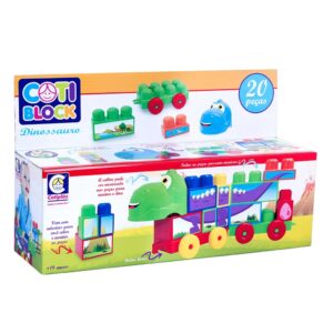 Coti Block Dinossauro Brinquedo Montar Crie o mundo pré-histórico c