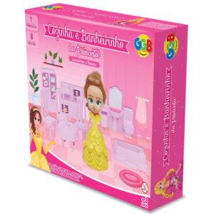 Cozinha E Banheirinho DA Princesa Ggb Brinquedos Acessórios Boneca