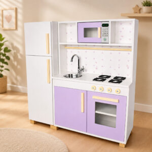 Cozinha Infantil Geladeira Madeira Brinquedo Pedagógico Faz de Conta