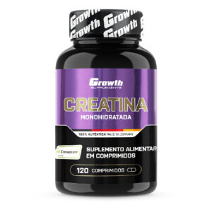 Creatina Creapure 120 comprimidos Sem Sabor Pura 100% Growth