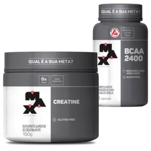 Creatina Monohidratada 100% Pura 150g Bcaa 2400 100 Cápsulas Max