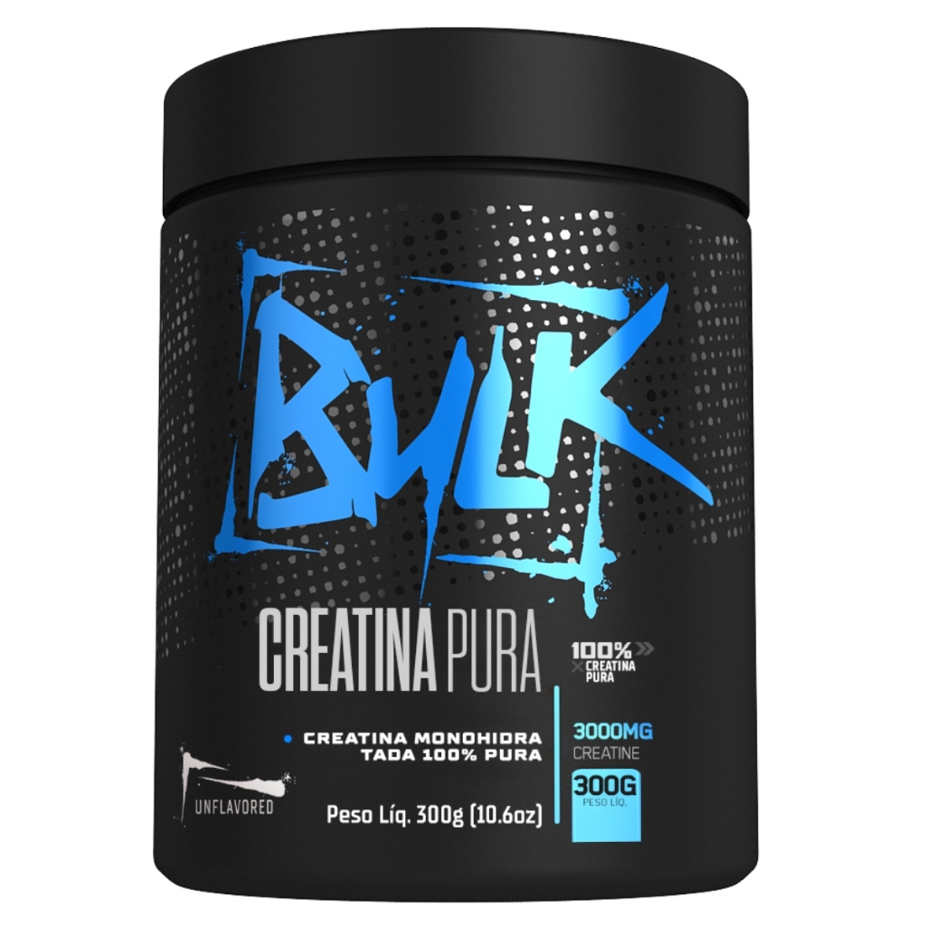 Creatina Monohidratada 100% Pura Importada 300g Bulk Suplementos