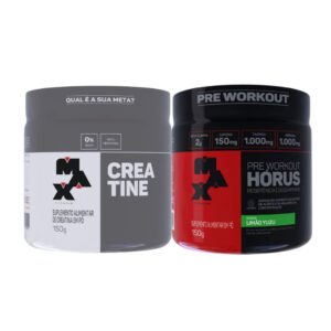 Creatina monohidratada 150g Pré treino Horus 150g Max Titanium
