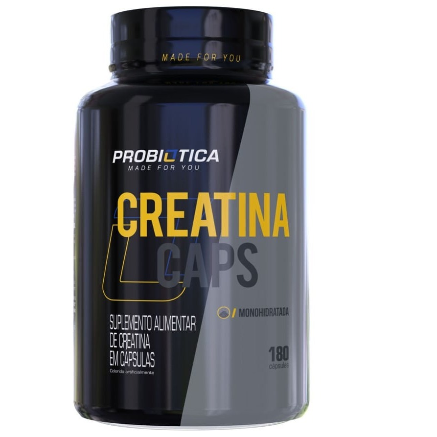 Creatina Probiótica Pote 180 Cápsulas