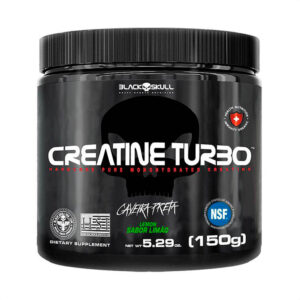 Creatina Turbo Black Skull Monohidratada 150g Sabor Limão