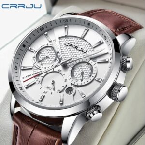 Crrju Relógio Masculino Casual De Quartzo À Prova D'água 2212 XO No