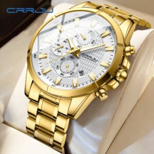 Crrju Relógio Masculino Marca Original Autêntico Novo Cronógrafo
