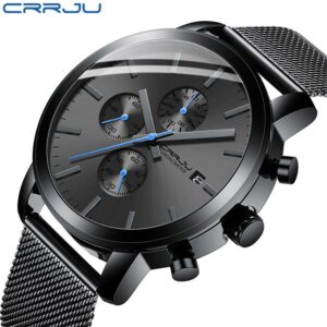 Crrju Relógios Masculinos De Marca Superior De Luxo Militar Esporte