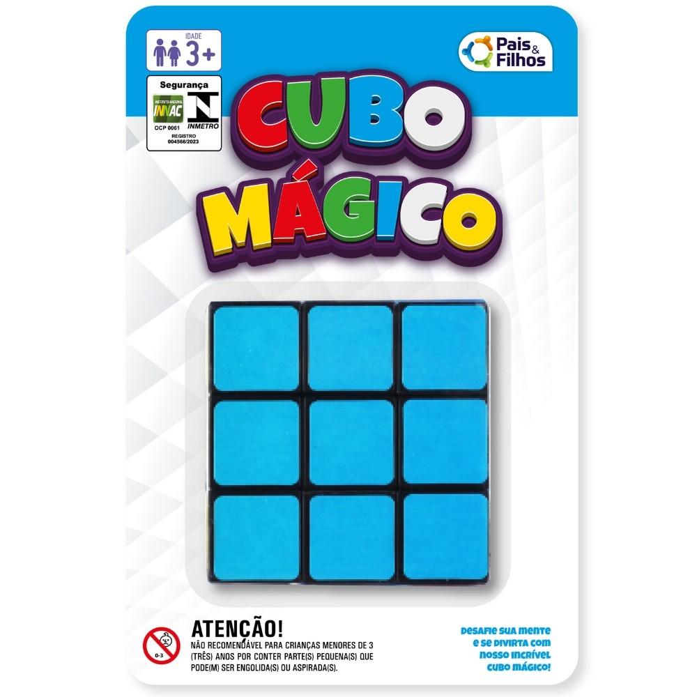 Cubo Mágico 3x3x3 Pais E Filhos Brinquedo Dado Quebra Cabeça