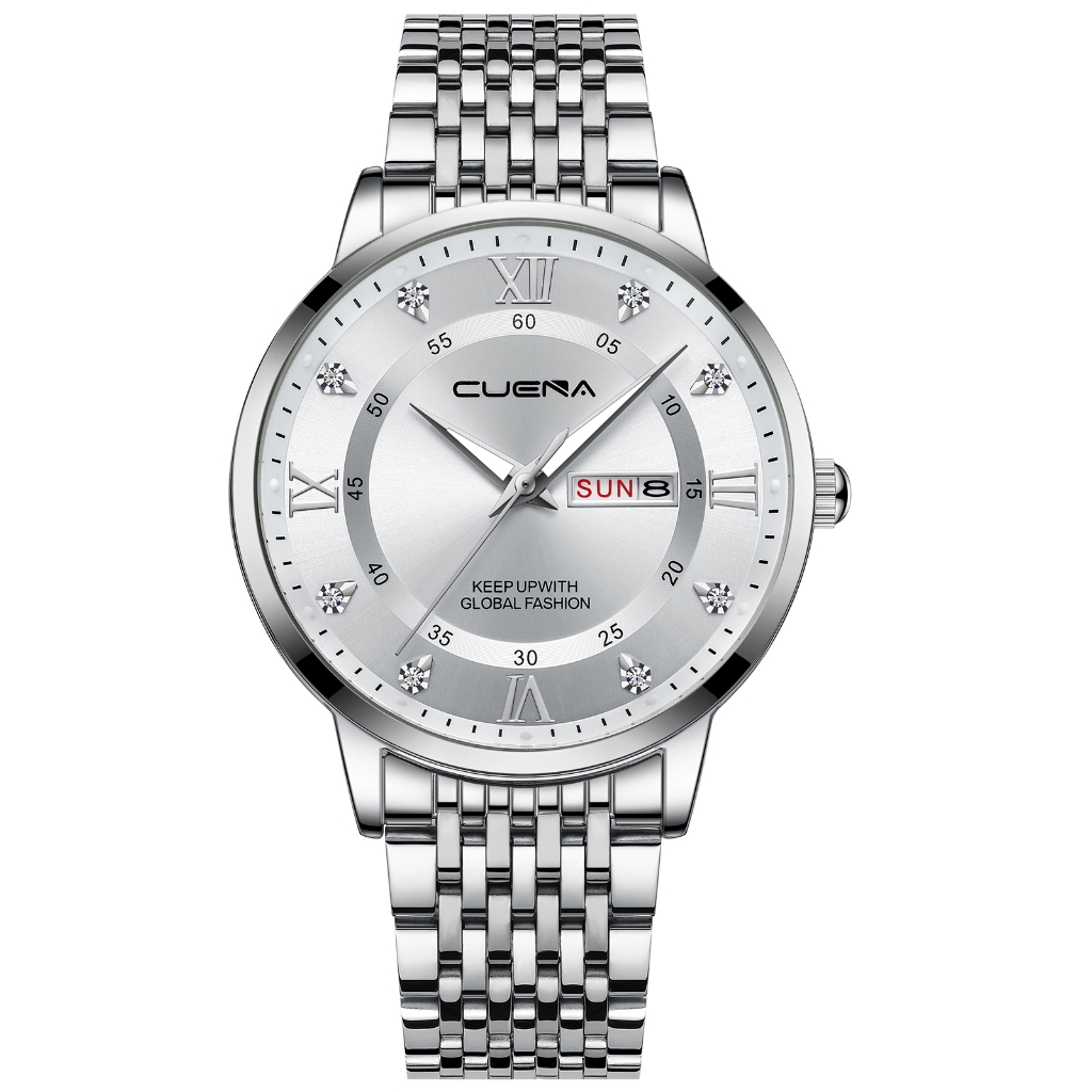 Cuena Relógios Masculino Marca Original Moda Luxo Business Casual